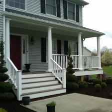 Traditional Porch with white columns around porch