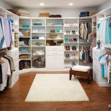 Traditional Closet with custom built closet organization storage