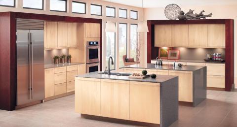 Modern Kitchen with stainless steel appliances