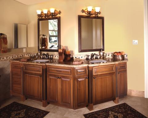 Traditional Master Bathroom with oil rubbed bronze fixtures
