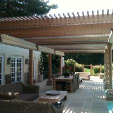 Traditional Patio with outdoor lantern style sconce lighting