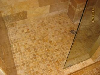 Bathroom remodel (Travertine tile) Pictures
