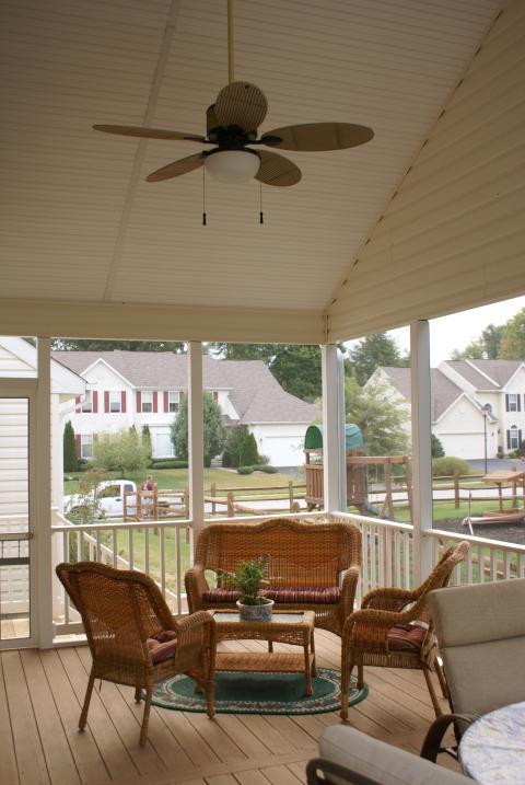 Traditional Patio with metal outdoor dining table and chairs
