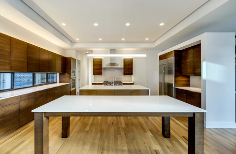 Modern Kitchen with stainless steel appliances
