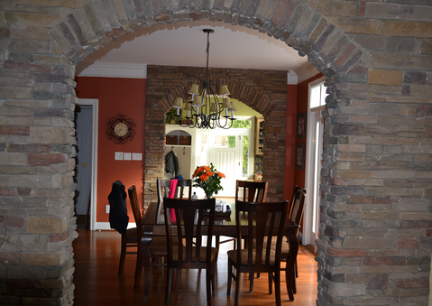 Traditional Dining Room with tuscan inspired dining room
