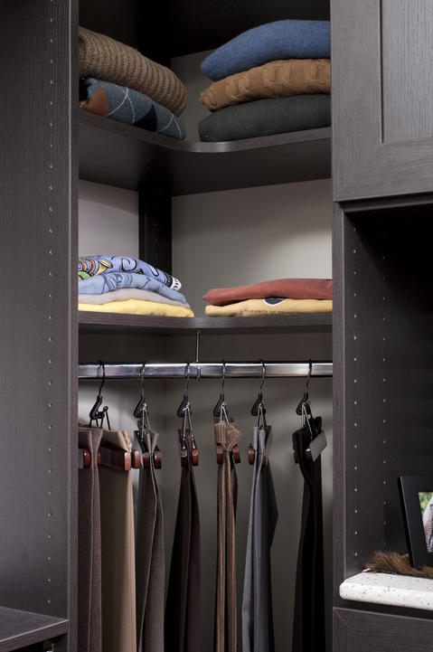 Traditional Closet with master closet interior