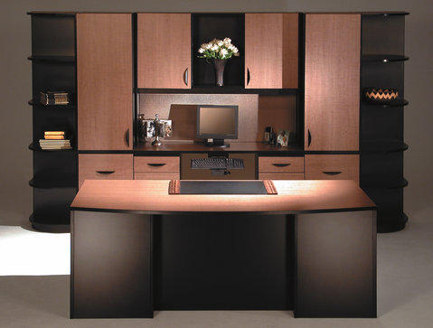 Contemporary Home Office with functional office design