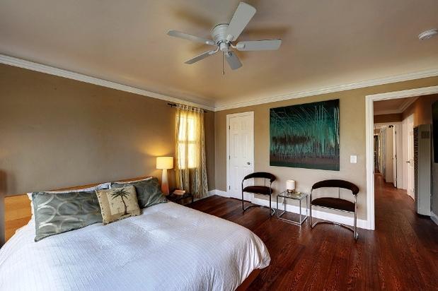 Contemporary Bedroom In Los Angeles Hardwood Floor