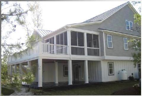 Traditional Deck with covered patio below deck