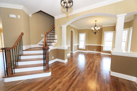 Traditional Entry with ceiling mount lighting fixtures