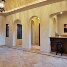 Traditional Entry with french doors with wrought iron detailing
