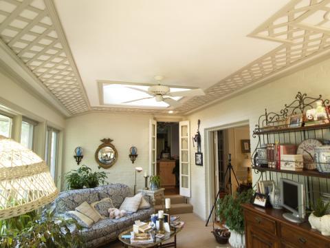 Traditional Sunroom with designed and amp installed lattice