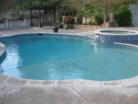 Traditional Pool with gunite inground pool