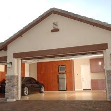 Traditional Garage with mission style sconce lights
