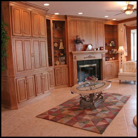 Traditional Living Room with glass and marble top coffee table