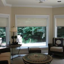 Transitional Sunroom with black metal base bed side reading lamp