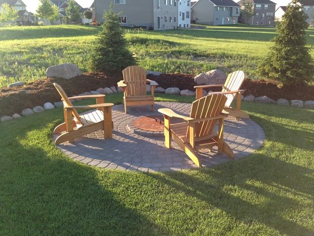 Cape Cod Patio In Hanover Grass Landscape Stone Garden Border