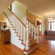 Traditional Entry with beautiful wood door with window