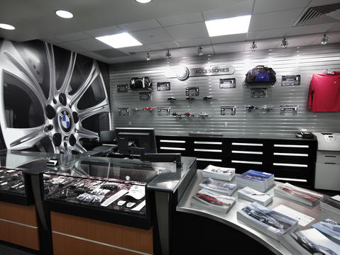 Contemporary Garage with stainless steel counter
