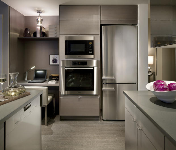 Modern Kitchen with stainless steel appliances