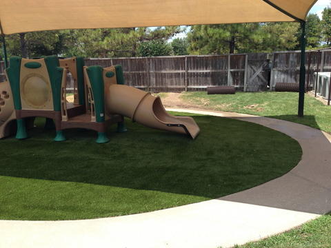 Modern Landscape with plastic play structure