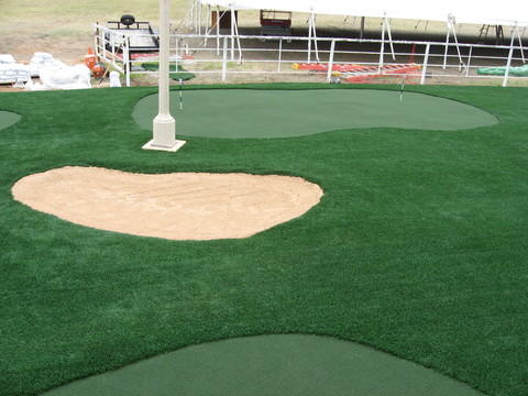 Modern Landscape with miniature golf course