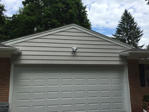 Traditional Garage with two car front load garage