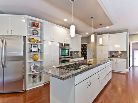 Modern Kitchen with stainless steel appliances