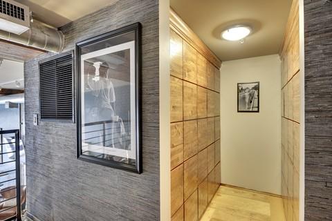 Contemporary Wine Cellar with hallway with liquer storage