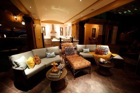 Modern Patio with sectional patio sofa