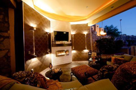 Modern Patio with indoor outdoor living