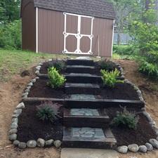 Eclectic Landscape with t-111 siding panels