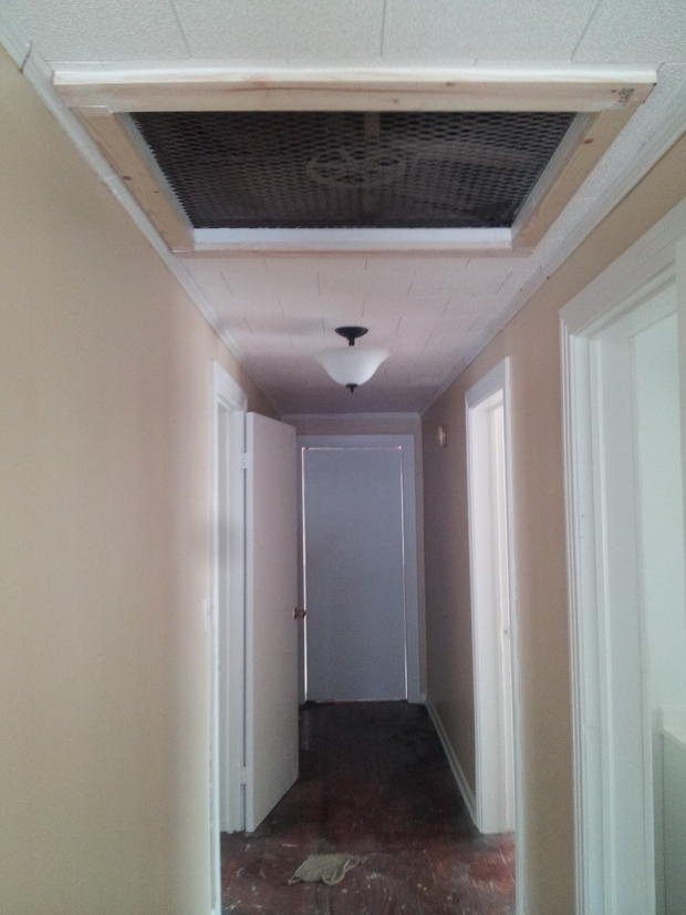 Transitional Hallway In Jeanerette White Floor Molding Transitional Hallway With White Floor Molding