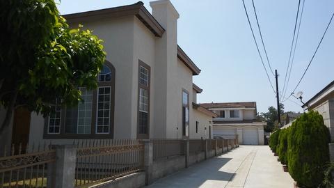 English Country Home Exterior with concrete block footing