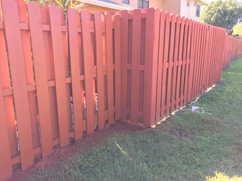 Eclectic Landscape with shadow box privacy fence