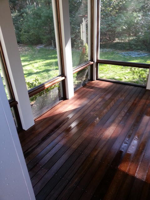 Traditional Sunroom with beautfiul view to back yard