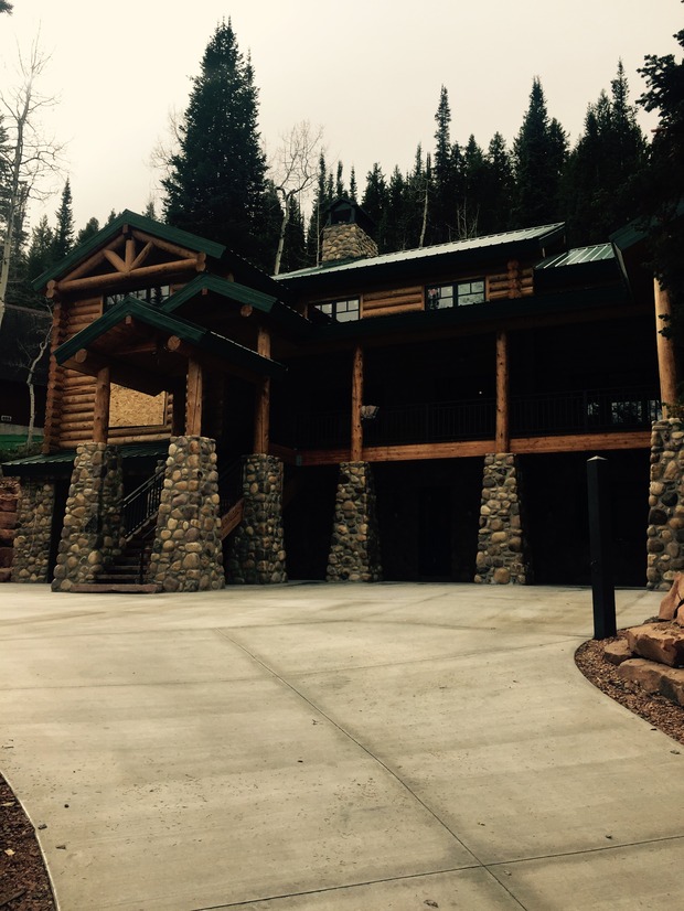 Euro Hardwood Flooring Salt Lake City Design Ideas Lodge Home Exterior In Salt Lake City Natural Stone Column Base