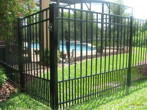 Modern Landscape with modern picket fence