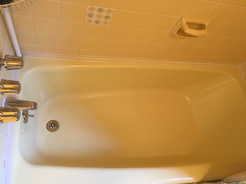 Casual / Comfortable Bathroom with cream colored porcelain tile