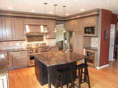 Modern Kitchen with stainless steel appliances