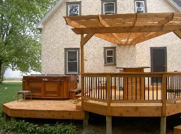 Two-Level Deck with Bar