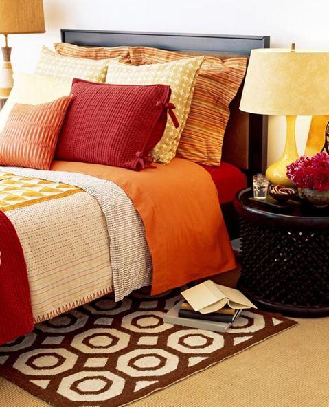 Eclectic Bedroom with beige carpeted floor