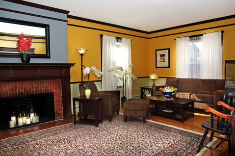 Eclectic Family Room with eclectic style family room with art deco colonial and traditional influenc