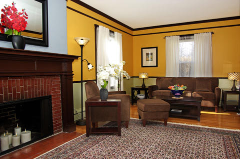 Eclectic Family Room with eclectic style family room with art deco colonial and traditional influenc