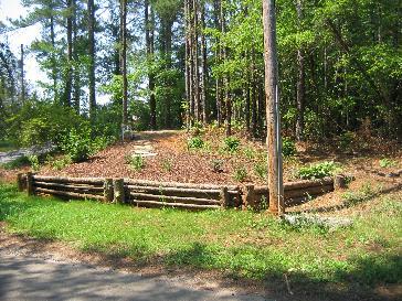 retaining rustic completed