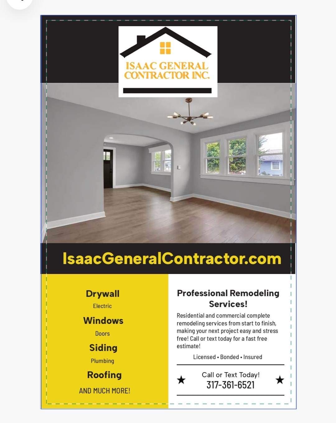 Isaac General Contractor, Inc. Logo