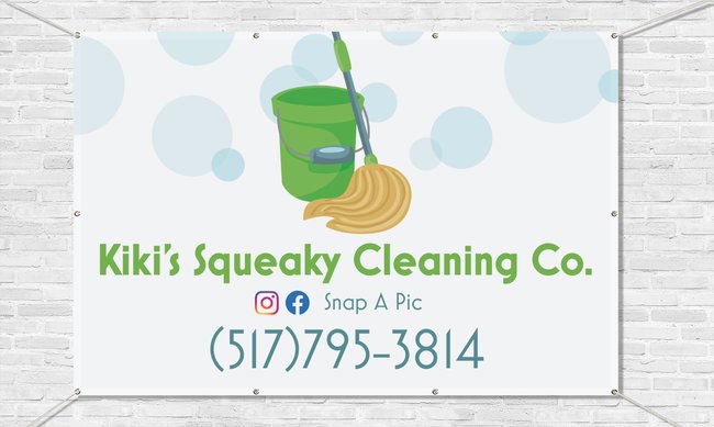 Kiki's Squeaky Cleaning Co. Logo