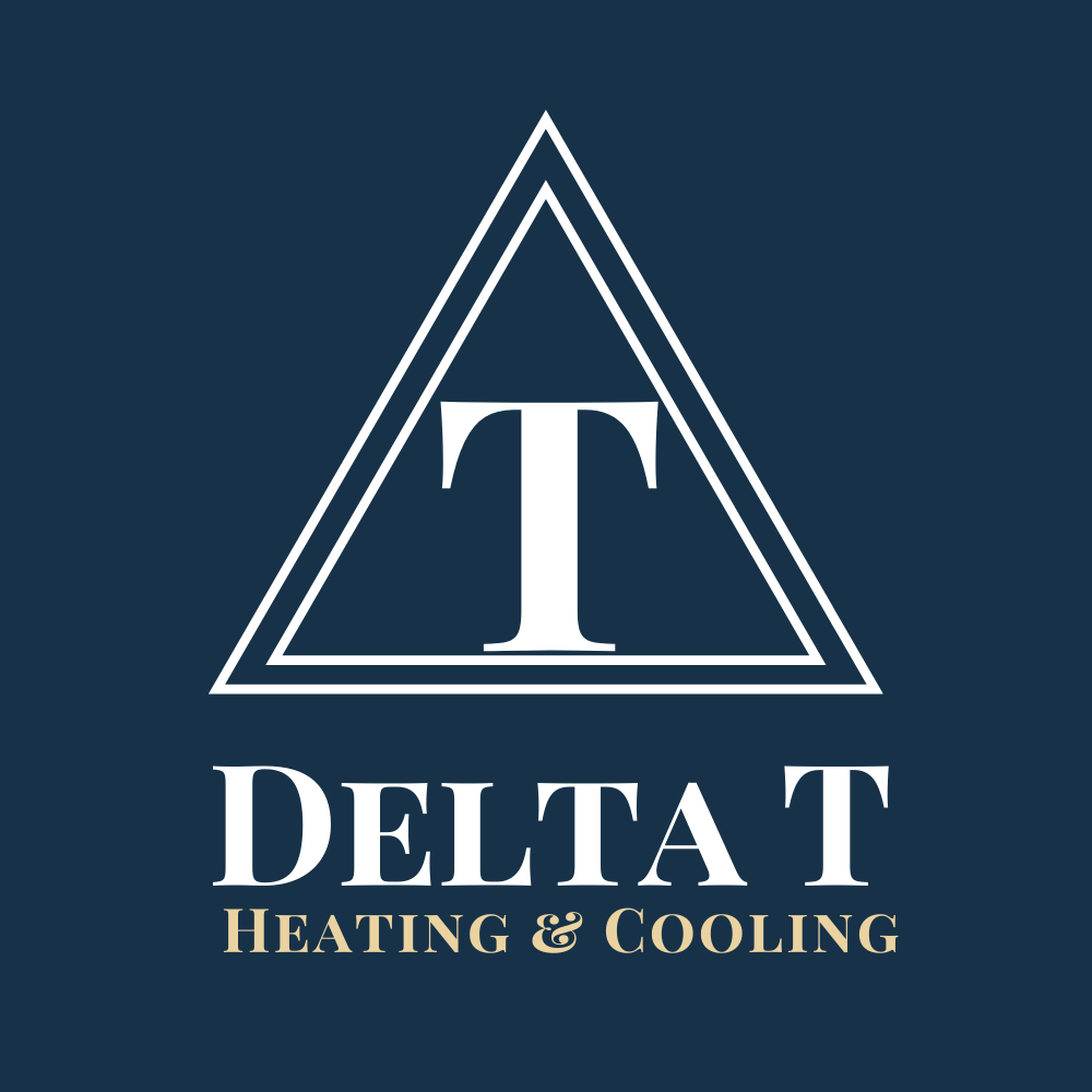 Delta T Heating and Cooling Logo