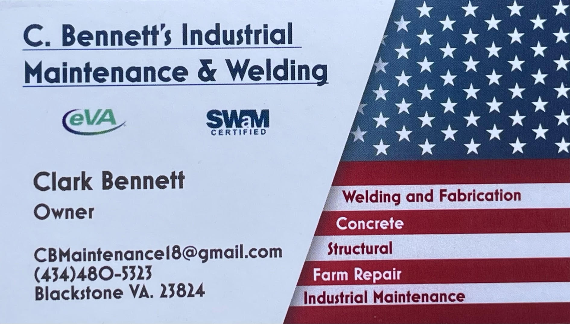 C Bennett Industrial Maintenance and Welding Logo