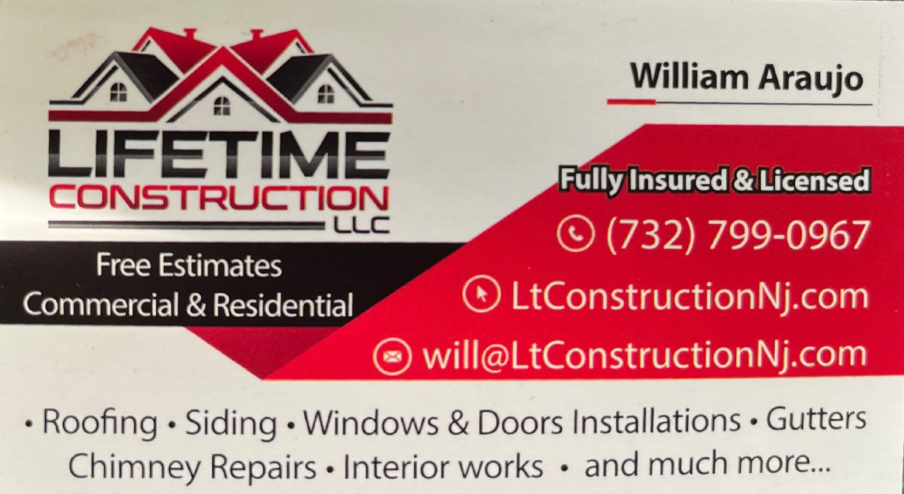 Lifetime Construction, LLC Logo
